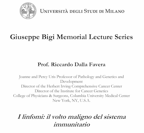 Giuseppe Bigi Memorial Lecture 2007